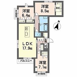 メゾンマスト名須川Ａ棟 A203