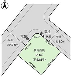 西岡三条九丁目　土地