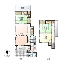 加賀市大聖寺上福田町貸家 1