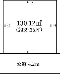 入間市東町5丁目　南道路　整形地