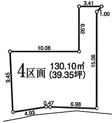 昭島市中神町2丁目　売地　5区画　4号区