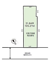 ＼建築条件なし31坪超／　東住吉区山坂1丁目14-3