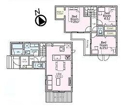 武蔵野市関前2丁目1号棟　新築戸建