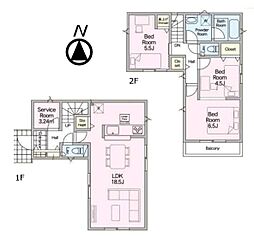 調布市菊野台3丁目1号棟　新築戸建