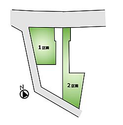 調布市西つつじケ丘4丁目1区画　土地