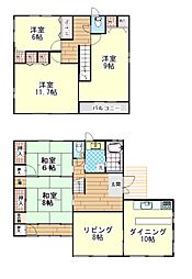 いわき市石森二丁目　土地付戸建