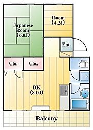 都賀マンション　A棟 404