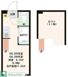 ハーモニーテラス駒込 206