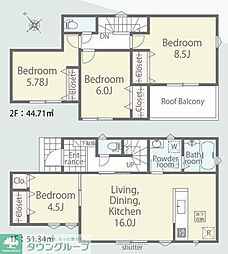 リナージュＬ　松戸市八ケ崎23−2期2号棟