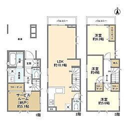 川崎市多摩区宿河原７丁目の一戸建て