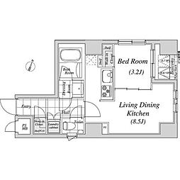 レジディア神田 1103
