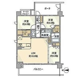 ガーラ・レジデンス三鷹シャインパークス 6F