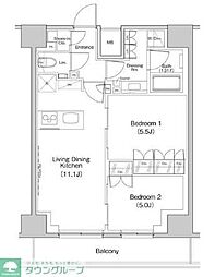 ザ・パークハビオ中野富士見町ガーデン 1402
