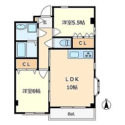 クレスコート国立 201