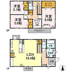 立川市砂川町６丁目の一戸建て