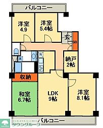 サンライトパストラル五番街Ｃ棟 802