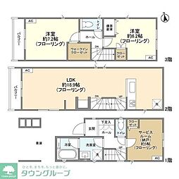 川崎市多摩区菅稲田堤３丁目の一戸建て