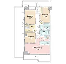 ナイスシティアリーナ武蔵小杉ブライトコー 702