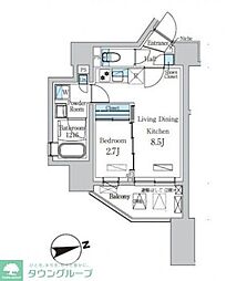 デュオフラッツ池尻大橋ノリス 801