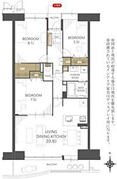 谷津パークタウン三番街第3-1-43号棟 807