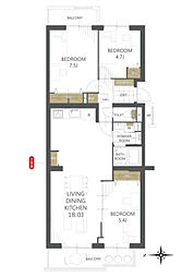 西国分寺史跡通り住宅2号棟 106