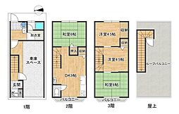 東大阪市箱殿町の一戸建て