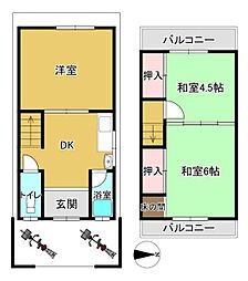 東大阪市上六万寺町の一戸建て