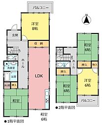 名古屋市天白区鴻の巣1丁目の一戸建て