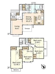 横浜市中区仲尾台の一戸建て