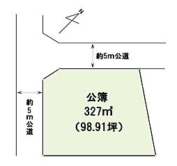 建築条件なし売地　松戸市上本郷