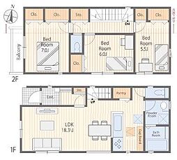 港北区篠原北1丁目2期全2棟　1号棟