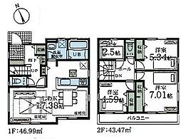 リーブルガーデン港北区下田町3丁目全3棟　2号棟