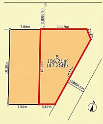 旭区万騎が原全2区画　B宅地