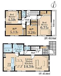 リーブルガーデン南区永田台全2棟　2号棟