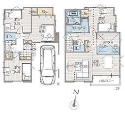 中区北方町2丁目全2棟　1号棟