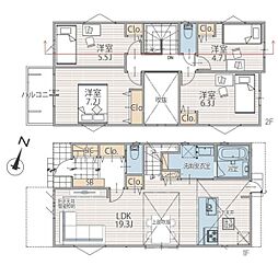 南区平楽3期全2棟　2号棟