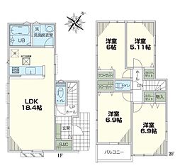 横浜市鶴見区東寺尾２丁目の一戸建て