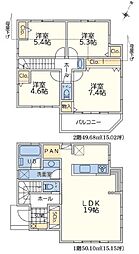 緑区長津田2丁目1期2工区　全4棟O号棟