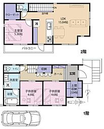 2号棟逗子市新築戸建　2路線利用可　土間収納　断熱工法