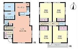 中区中古戸建 LDK19帖 ウッドデッキ カースペース3台