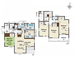 2号棟保土ヶ谷区新築戸建 2台駐車可 南面バルコニー