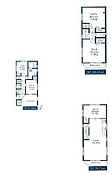 1号棟大田区新築戸建 ビルトイン車庫
