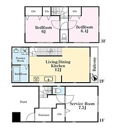 旭区中古戸建 ビルトイン車庫