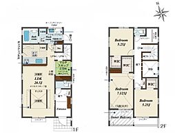 2号棟旭区新築戸建 2台駐車可 LDK20帖