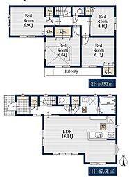 1号棟瀬谷区新築戸建 2台駐車可 LDK18帖