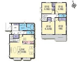 L号棟瀬谷区新築戸建 2台駐車可 リビングイン階段
