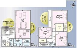 4号棟座間市新築戸建 WIC 対面キッチン