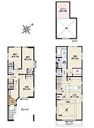 1号棟川崎市新築戸建 ビルトイン車庫 床暖房