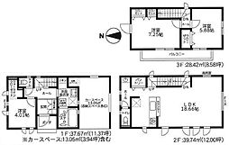 1号棟川崎市新築戸建 LDK18帖 WIC パントリー