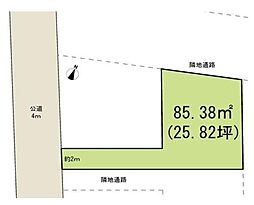 大和市売地 建築条件無し 駅まで徒歩10分
